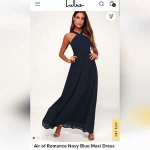 NWOT Bill Levkoff Natasha Chiffon halter A-line princess dress